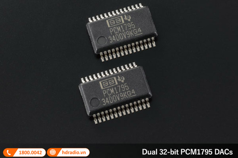 Tích hợp bộ chuyển đổi D-A-A kép Monaural