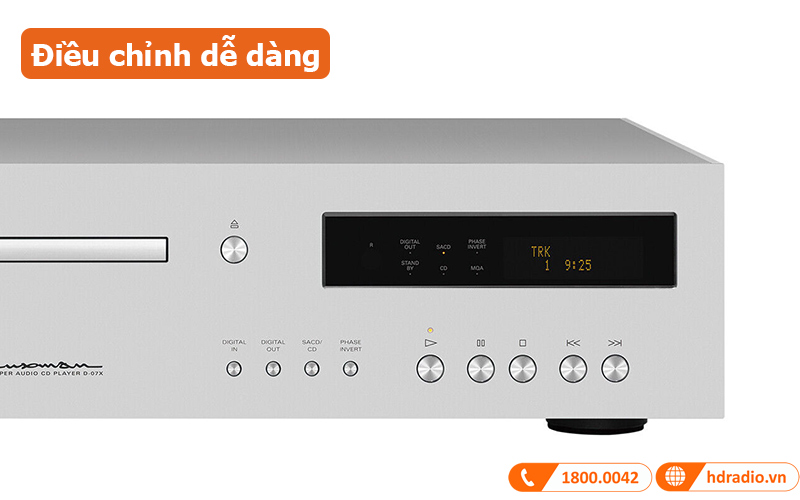 Đầu cd Luxman D-07X Điều chỉnh dễ dàng