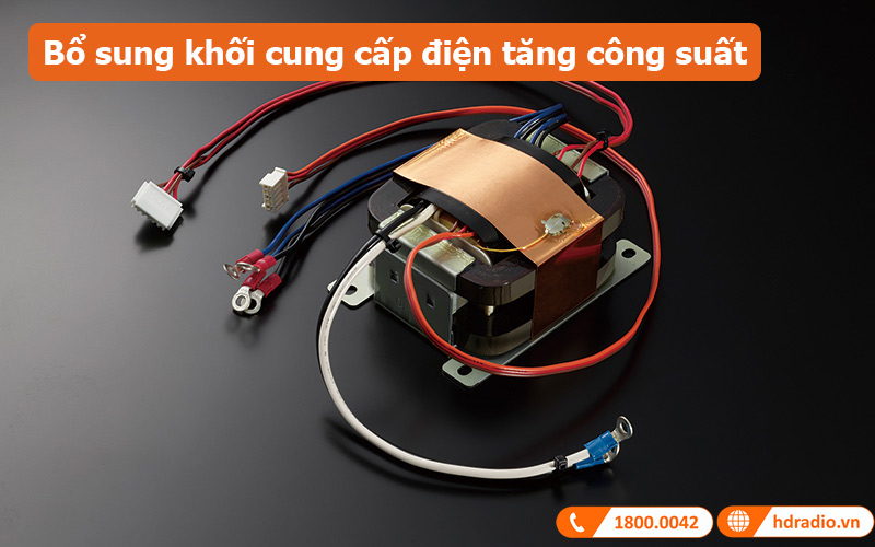 Đầu cd Luxman D-07X Bổ sung khối cung cấp điện tăng công suất