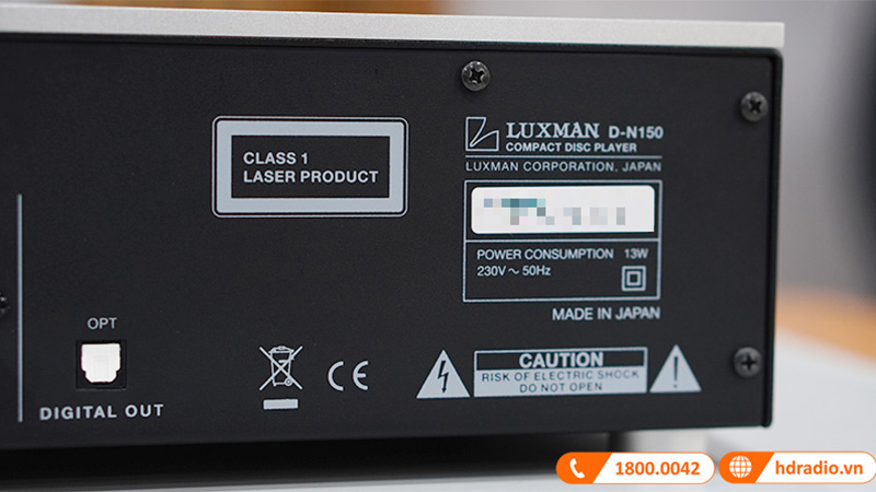 ảnh thực tế đầu CD Luxman DN150