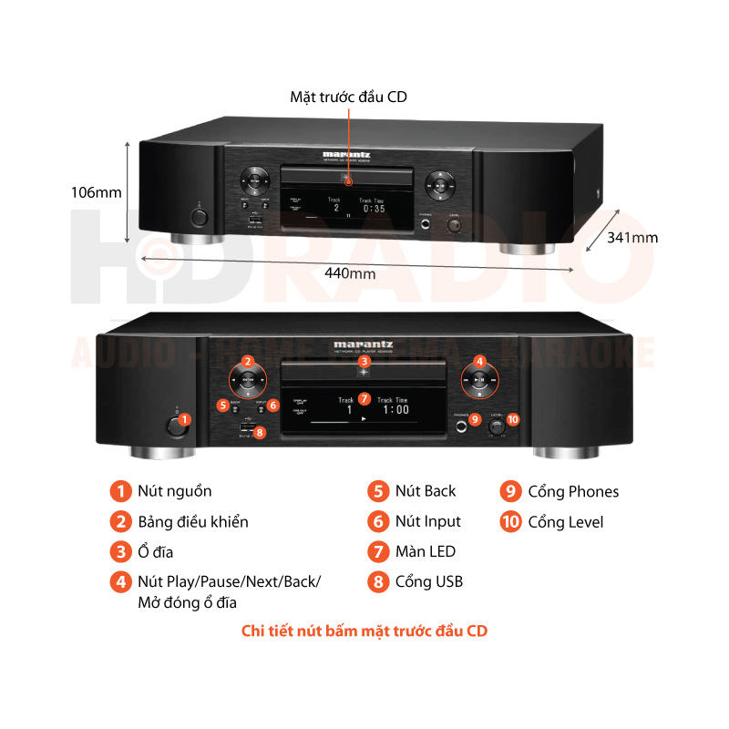 Đầu CD Marantz ND8006, DAC, Network Audio Player, WiFi, Bluetooth (Hỗ trợ CD, CD-R / RW)-13