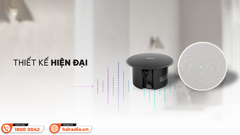 Loa âm trần Bose Designmax DM2C-LP có Thiết kế trang nhã, nhỏ gọn