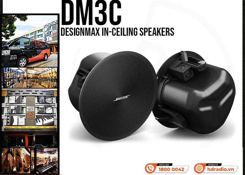 Ứng dụng thực tế Loa âm trần Bose Designmax DM3C