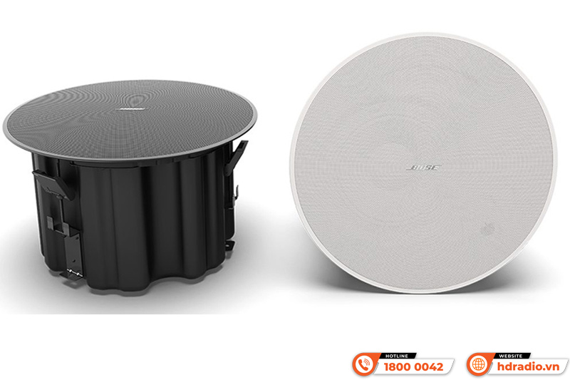 Loa âm trần Bose Designmax DM8C-SUB hoàn thiện với 2 màu đen và trắng