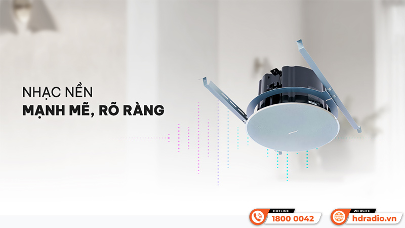 Âm thanh mạnh mẽ, rõ ràng với Loa âm trần Bose Designmax DM8C