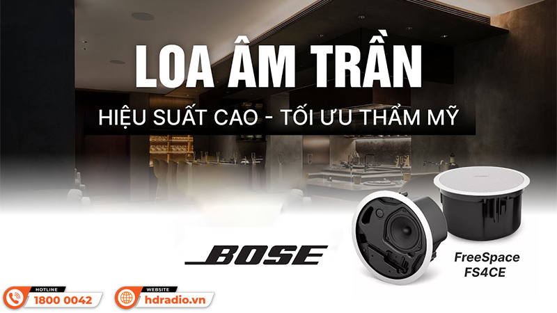 Ứng dụng thực tế Loa âm trần Bose Freespace FS4CE