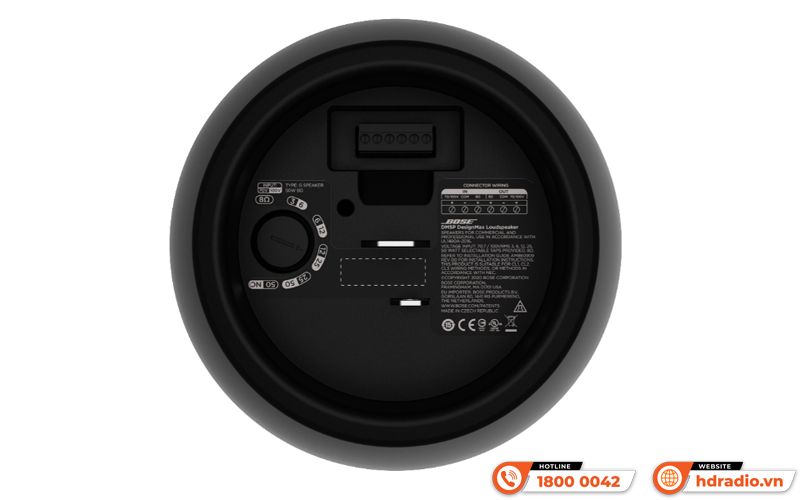 Thiết kế mặt sau Loa âm trần Bose Designmax DM5P
