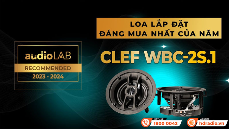 Loa âm trần không dây Clef WBC-2S.1