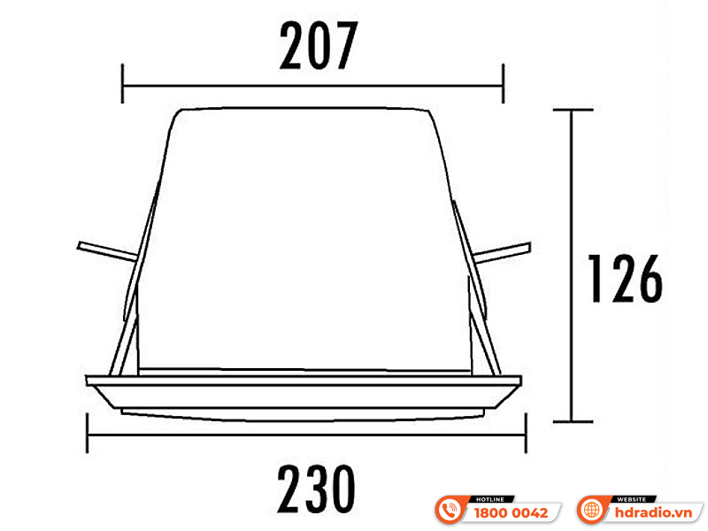 Loa trần chống cháy ITC VA-575