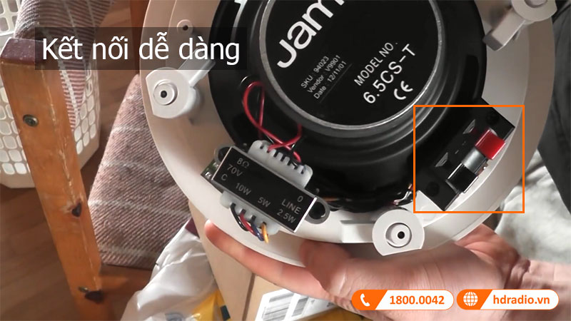 Ket noi Loa Jamo 6.5CS-T