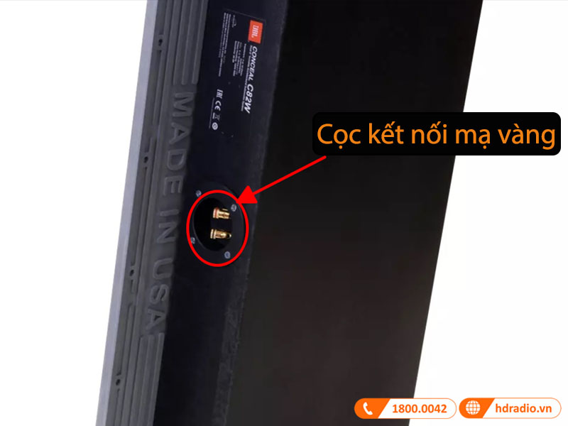 cặp cọc kết nối được mạ vàng