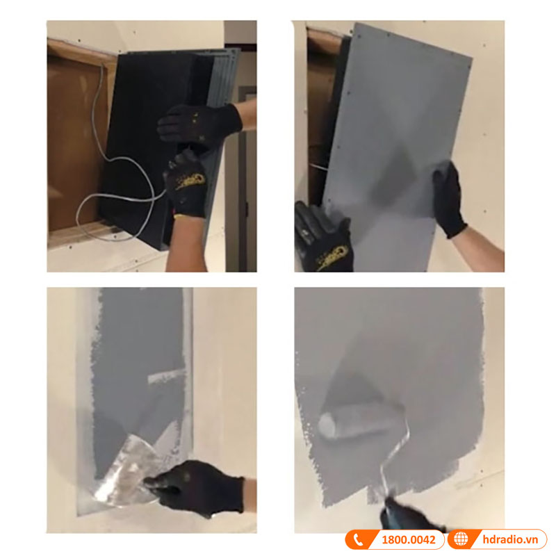 lắp đặt loa JBL ConCeal C82W