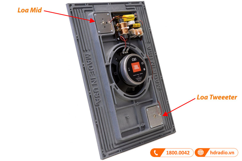 loa mid đường kính 30mm và loa tweeter đường kính 25mm