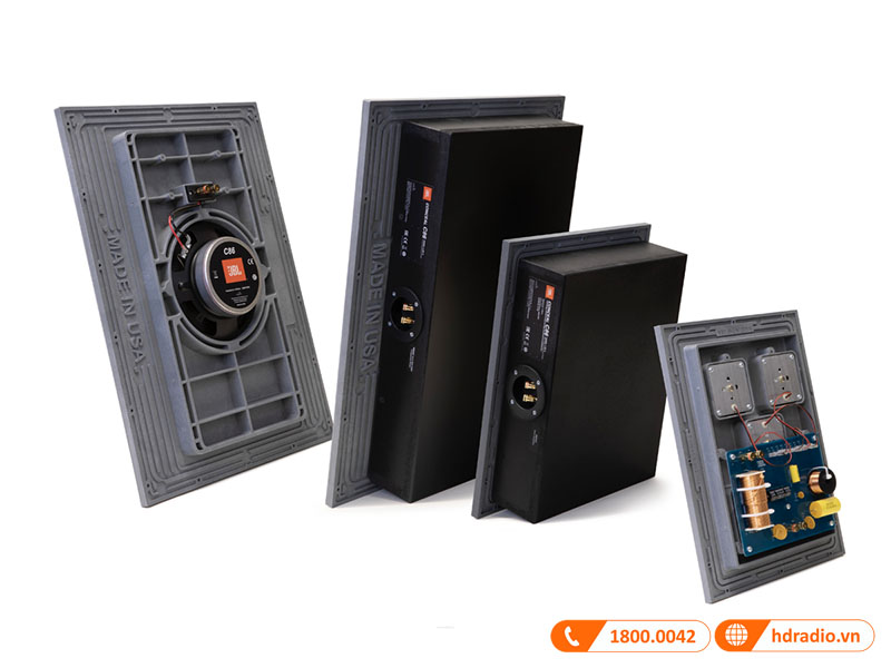 loa 3 đường tiếng với 2 bảng điều khiển LF và MF/HF