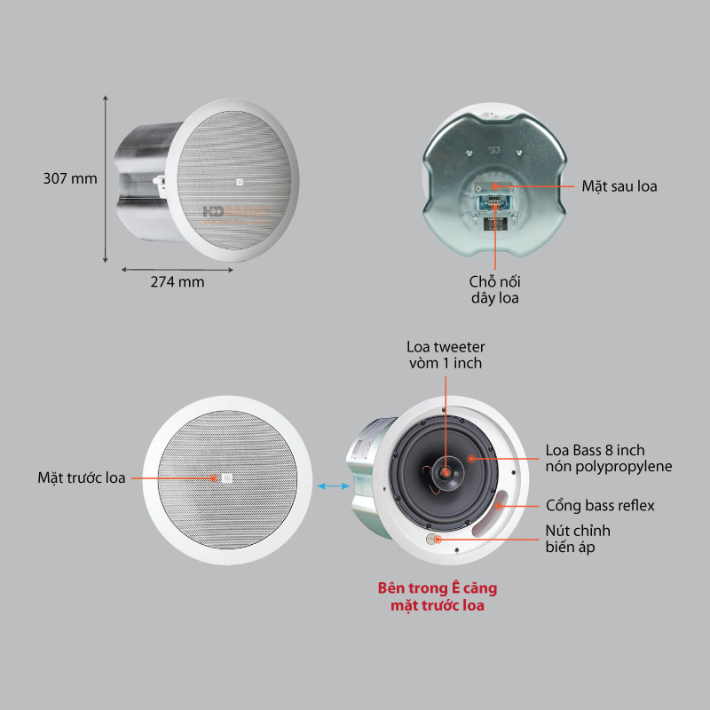 Chu thich loa JBL Control 18CT