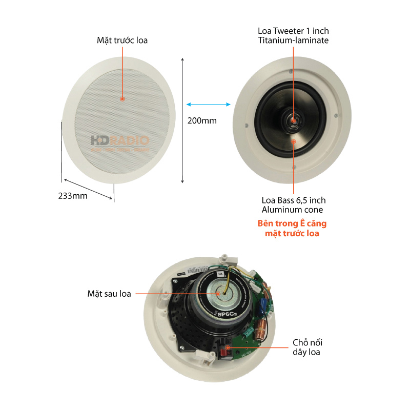 Chu thich loa JBL SP6CII Chu thich loa JBL SP6CII