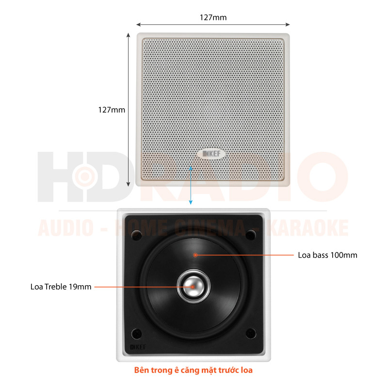 Chú thích Loa âm trần KEF Ci100QS