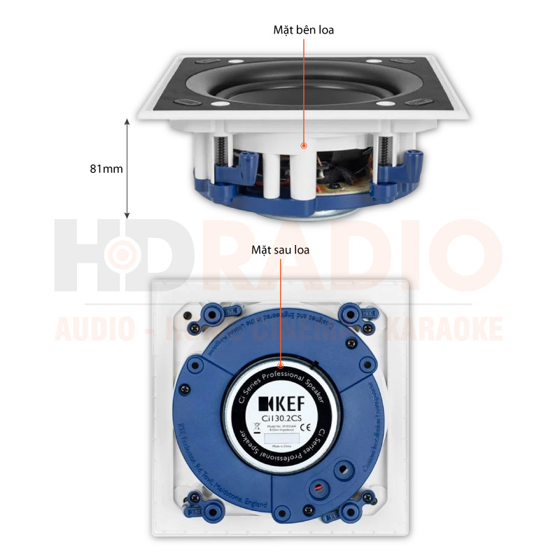 Chú thích Loa âm trần KEF Ci130.2CS