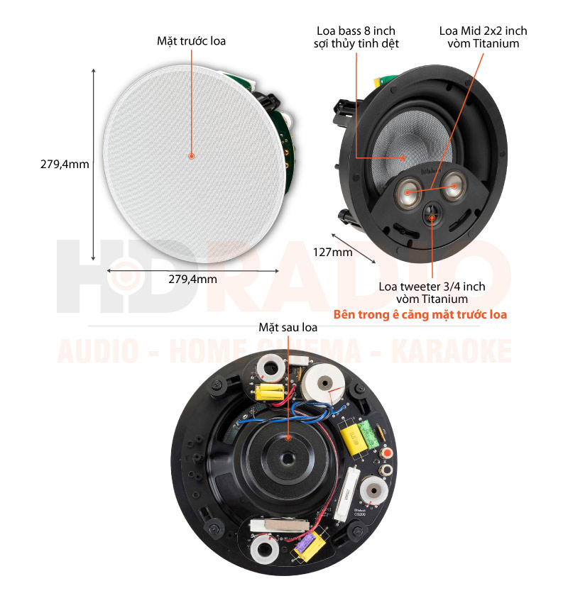 Chú thích loa McIntosh CS200 Chú thích loa McIntosh CS200