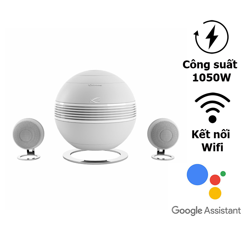 Loa Cabasse The Pearl Keshi, Công Suất 1050W, Bluetooth, Wifi, AUX, Kết nối đa phòng, APP Cabasse StreamCONTROL