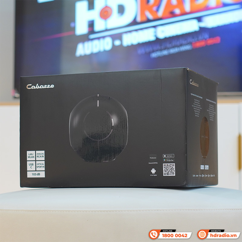 Loa Cabasse The Pearl Myuki, Pin 12 giờ, Công Suất 200W, WiFi, Bluetooth, AUX, Optical-1