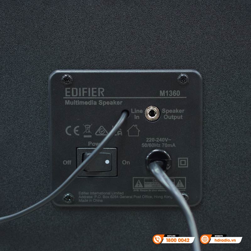 Loa Edifier M1360, AUX, Âm thanh 2.1-10