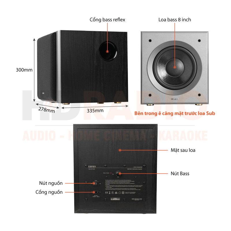Chú thích Loa Edifier M601DB