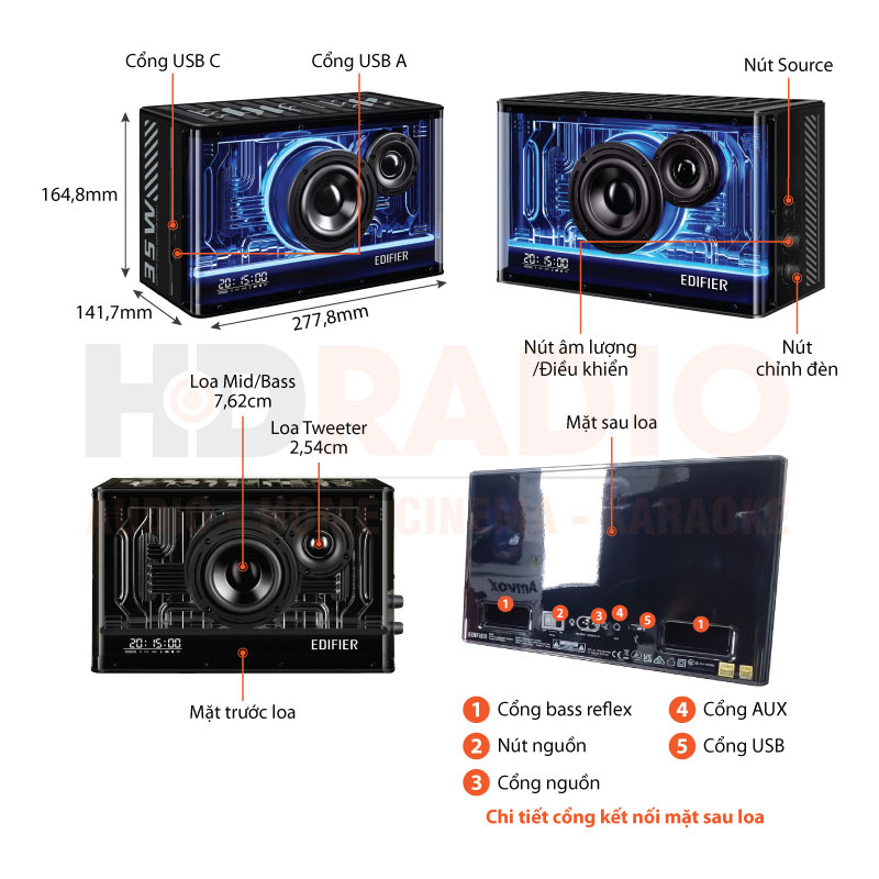 Chú thích Loa Edifier QD35