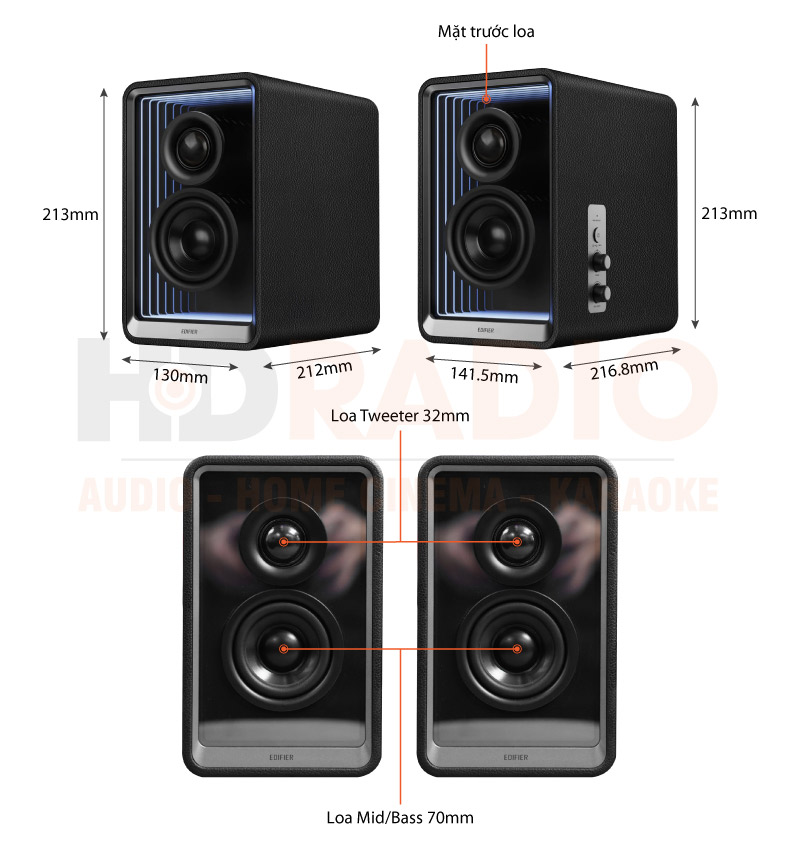 Chú thích Loa Edifier QR65