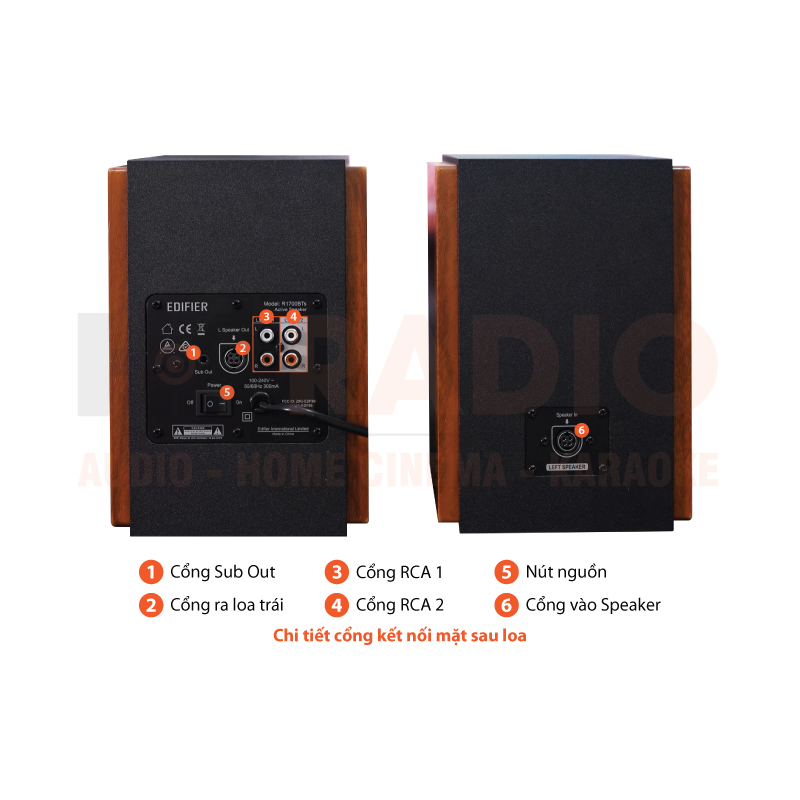 Chú thích Loa Edifier R1700BTs