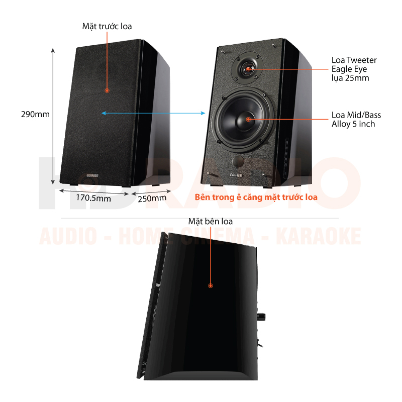 Chú thích Loa Edifier R2000DB