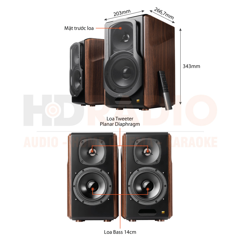 Loa Edifier S2000MKIII, Công suất 130W, Bluetooth 5.0, RCA, Optical, Coaxial-1