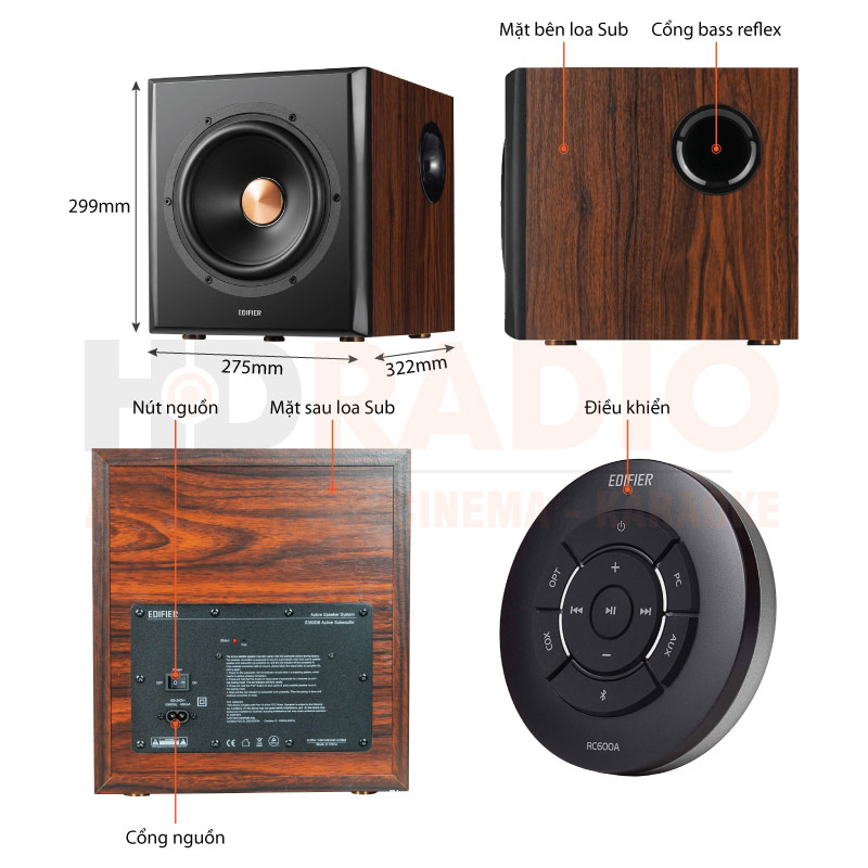 Chú thích Loa Edifier S360DB