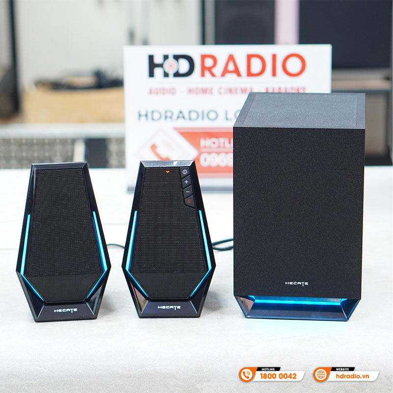 Loa Edifier G1500 Max, công suất 60W, Bluetooth 5.3, USB, AUX, Âm Thanh 2.1-3