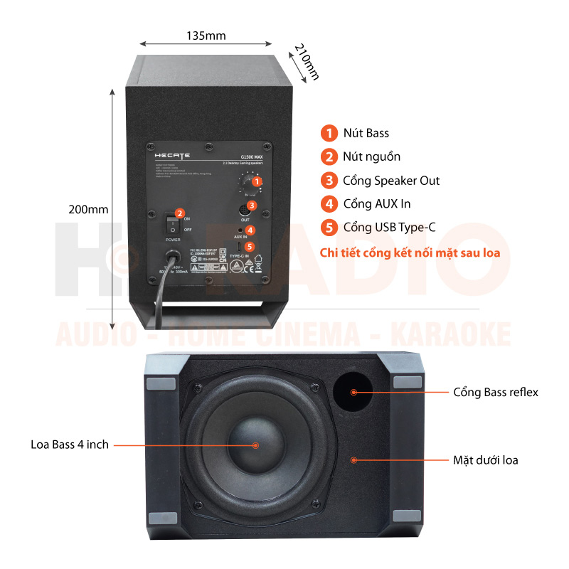 Chú thích Loa Edifier G1500 Max