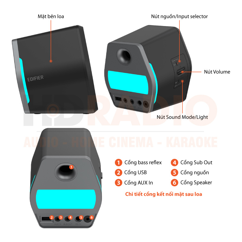 Chú thích Loa Edifier G2000