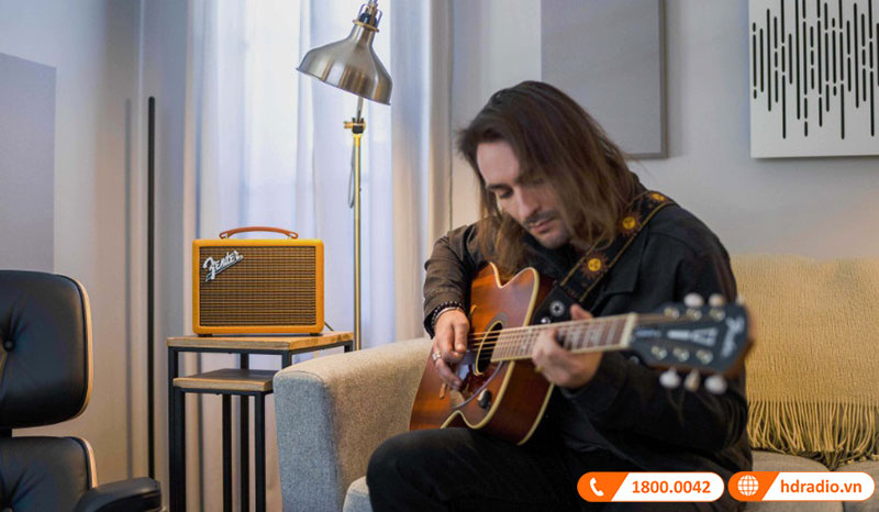 Loa Fender Indio 2 Tweed ket noi Guitar