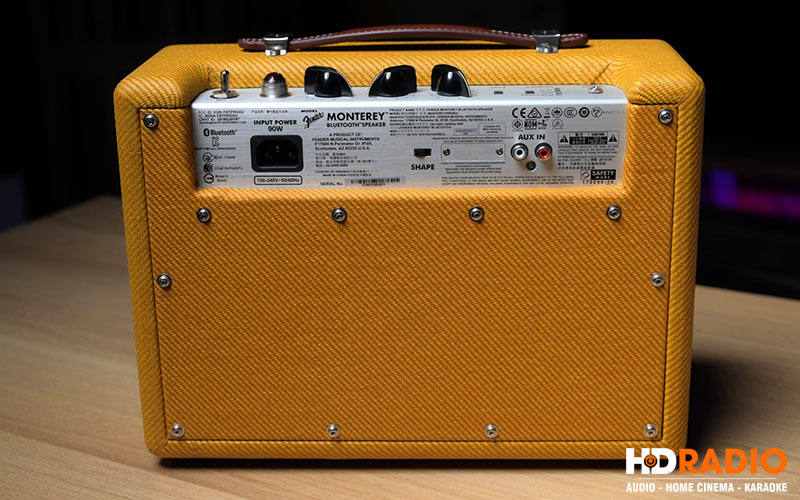 mặt sau Loa Fender Monterey Tweed