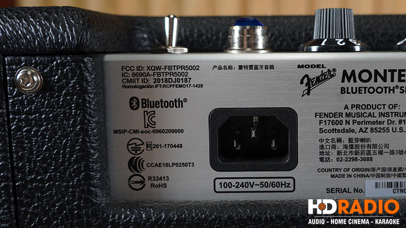 cổng nguồn loa bluetooth Fender Monterey