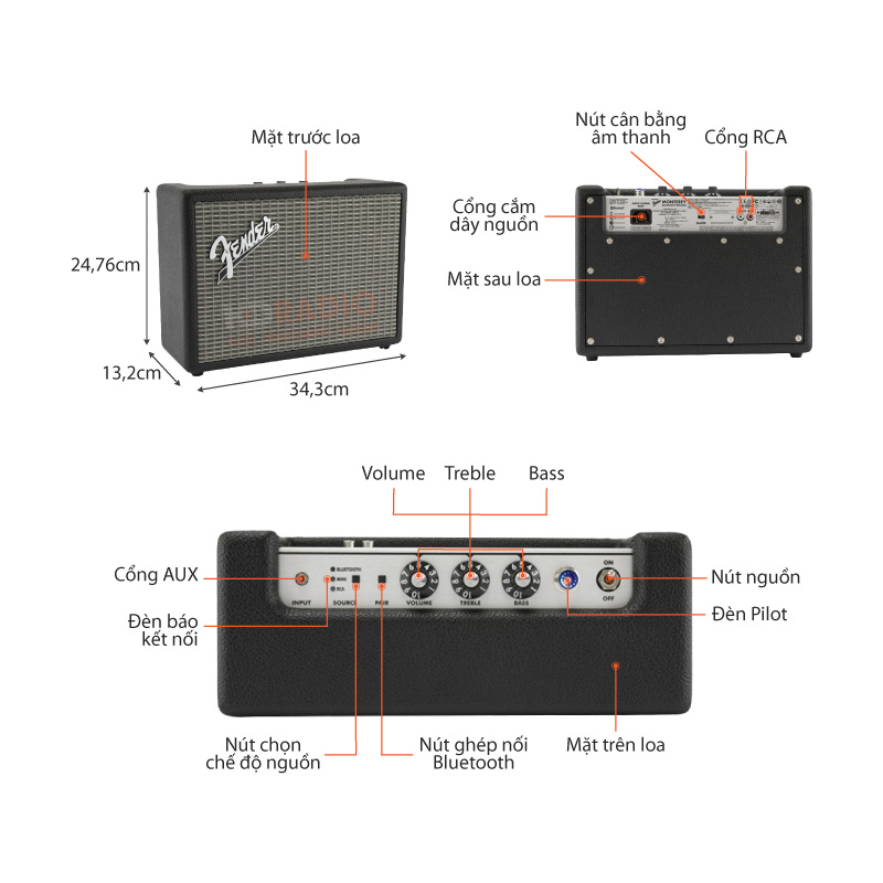 chu thich loa Fender Monterey