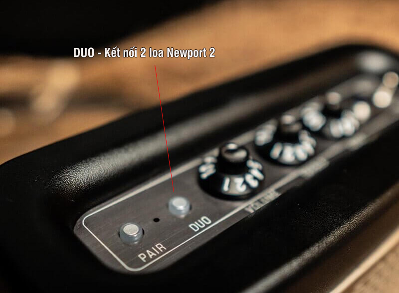 loa Fender Newport 2 có thể kết nối không dây 2 loa cùng loại