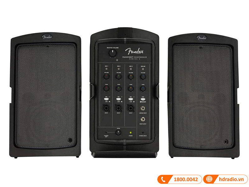 danh gia chi tiet he thong loa Passport Fender Conference Series 2