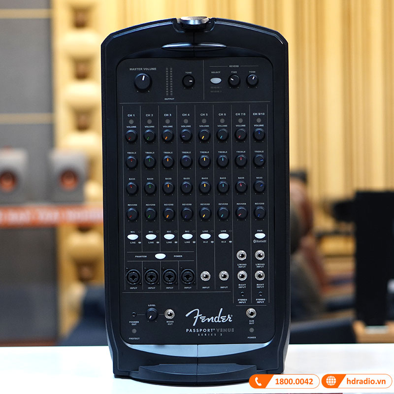 Loa Fender Passport Venue Series 2, Bluetooth, Mixer 10 Kênh, Công Suất 600W (All in One)-12