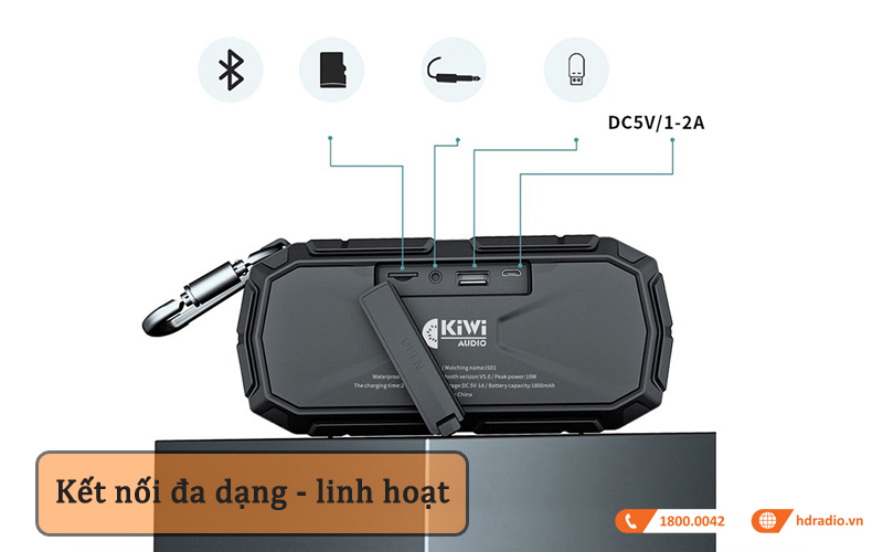 Loa Kiwi IS01 ket noi