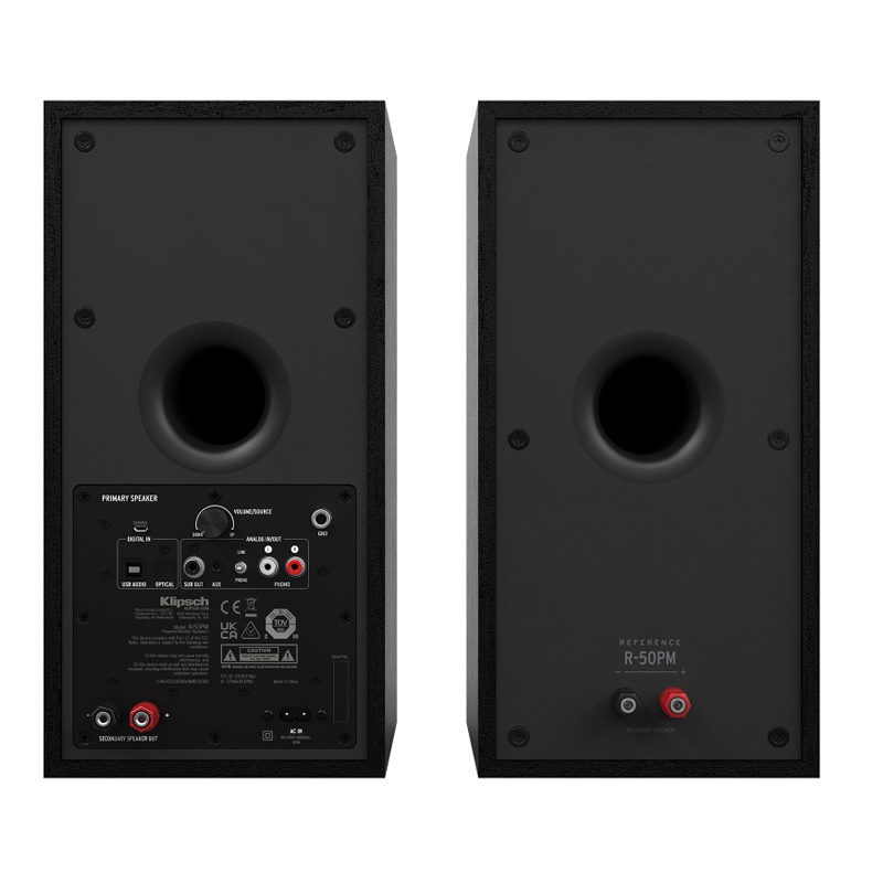 Loa Klipsch R-50PM, Công Suất 120W, Bluetooth, Phono/Line Analogue, Jack 3,5mm, USB,-3