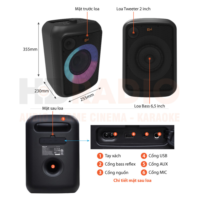 Chú thích Loa Klipsch Sidekicks GIG XL