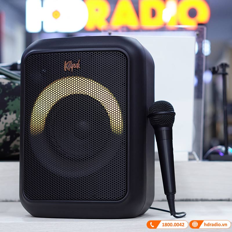 Loa Klipsch GIG XL Chính Hãng, LED RGB, Pin 8 Giờ, IPX4, Bluetooth, Line In, Micro/Guitar, USB, TWS, Đi kèm 1 Micro có dây-15