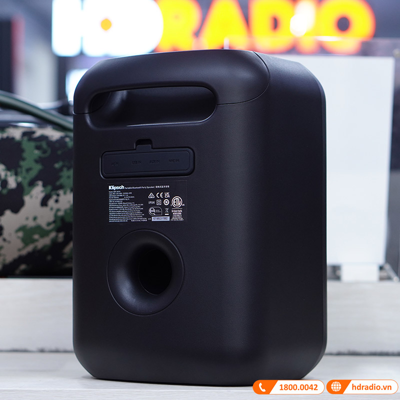 Loa Klipsch GIG XL Chính Hãng, LED RGB, Pin 8 Giờ, IPX4, Bluetooth, Line In, Micro/Guitar, USB, TWS, Đi kèm 1 Micro có dây-8