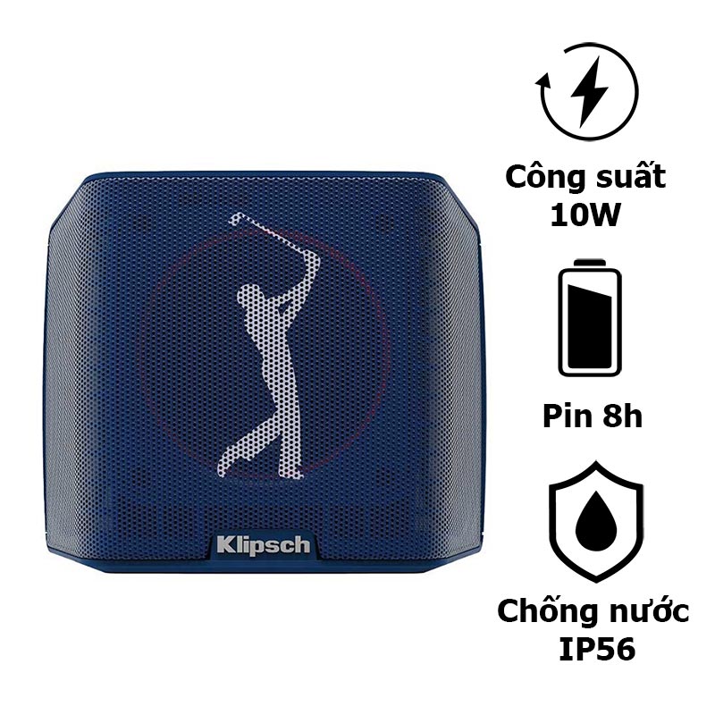 Loa Klipsch Groove PGA 2(II) Tour, Công Suất 10W, Pin 8h, Chống Nước IP56, Bluetooth, AUX