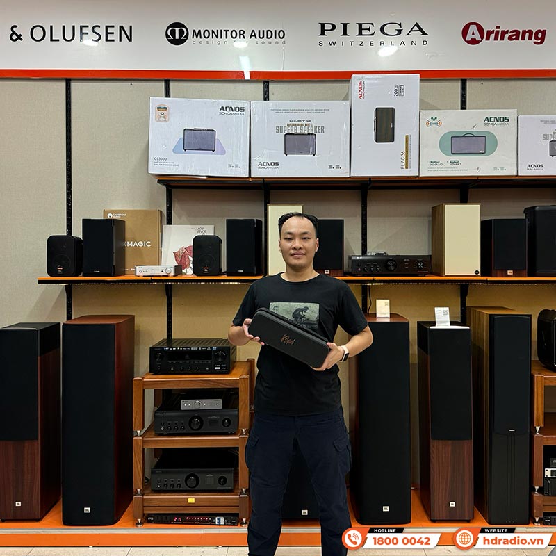 Loa Klipsch Detroit, Pin 24h, IP67, Bluetooth 5.3, Klipsch Connect-1